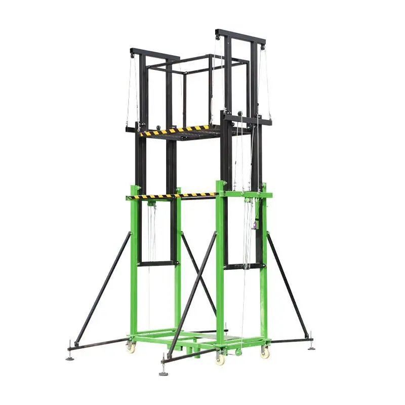 Raise 2-15 meters load 500kg electric scaffold lift mobile foldable 5 meters 8 meters lift platform