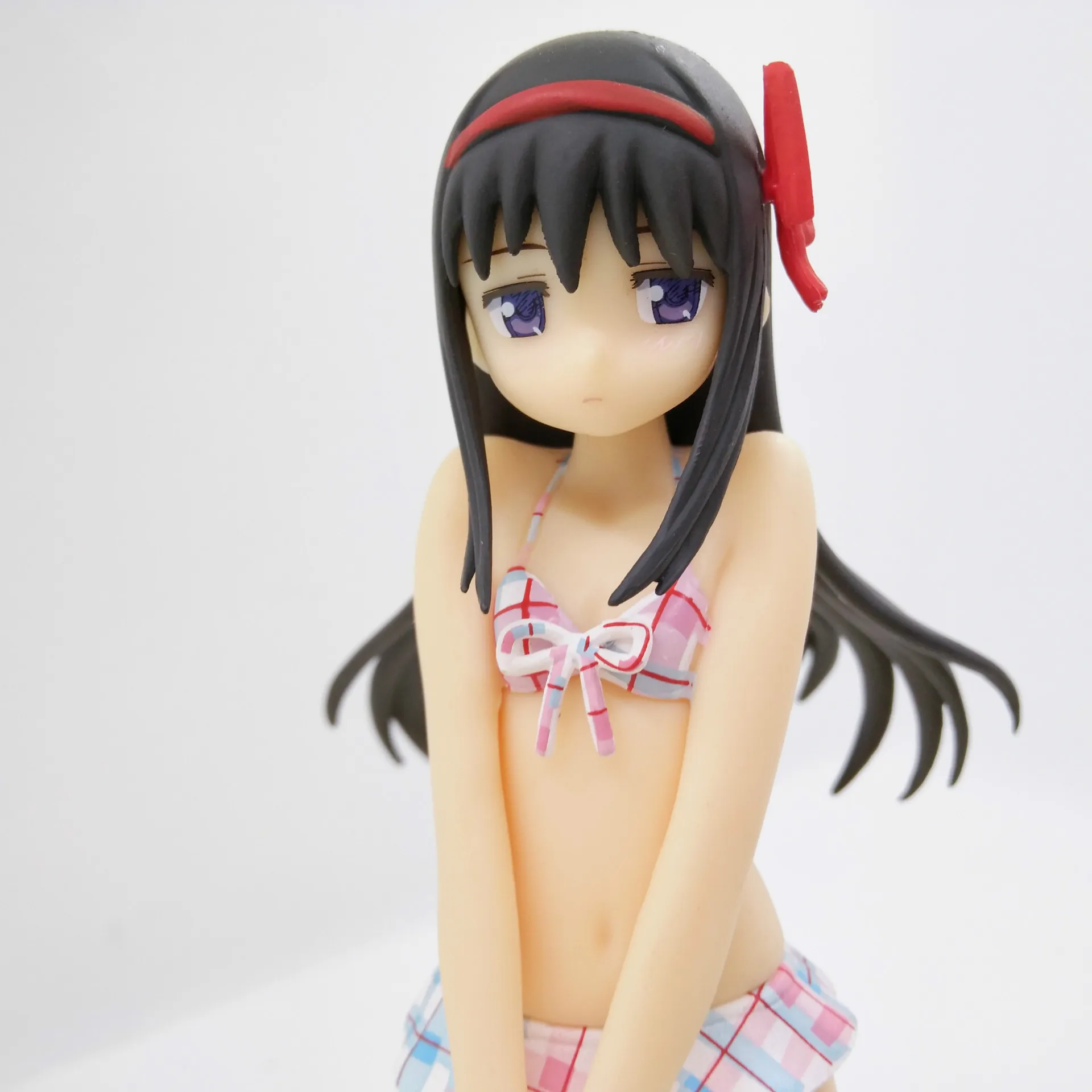 17CM Anime Mahou Shoujo MadokaMagica Akemi Homura figura Beach Queens 1/10 costume da bagno Ver Gekijouban modello giocattolo regalo Action Figure