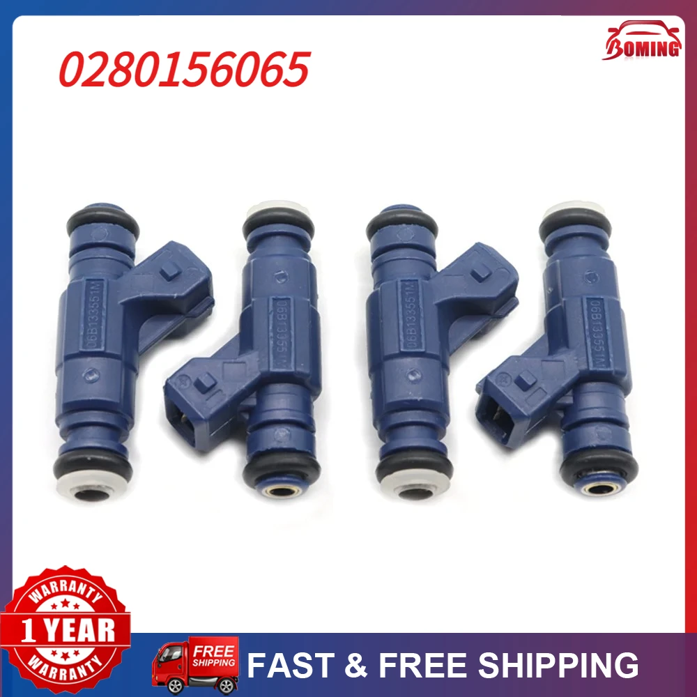 

New Car Fuel Injector Nozzle 4PCS For AUDI A4 2001-2006 For VOLKSWAGEN PASSAT 2000-2005 FJ671 06B133551M 85212185 0280156065