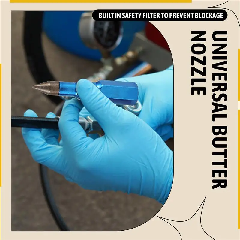 Dysza smarownicza A76K Heavy Duty, dysza smarownicza z końcówką wypukłą, dysza miedziana, uniwersalna dysza do smaru, akcesoria do smarownic.