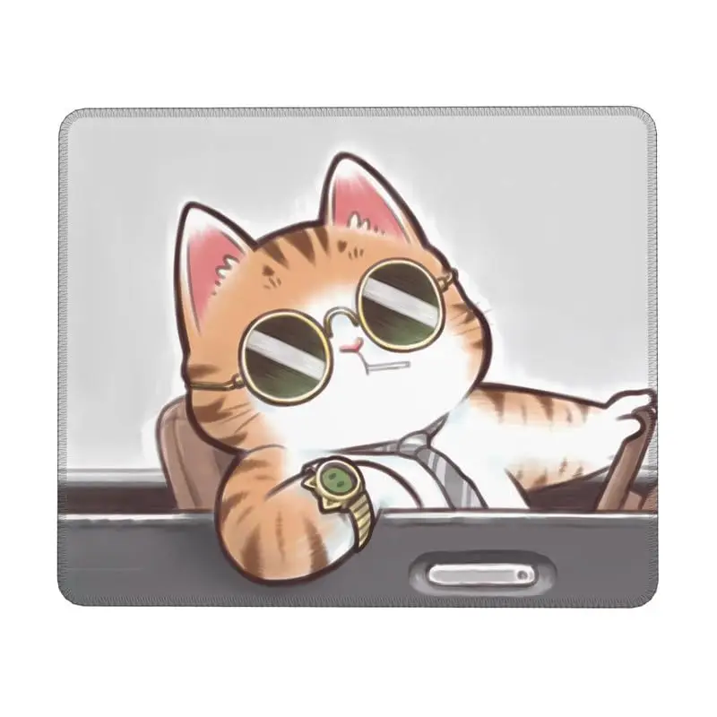 Hoge Kwaliteit Grappige Leuke Kat Afdrukken Gaming Muismat Gamer Muis Mat Toetsenbord Matten Bureau Pad Muismatten 22x18 cm Voor Computer