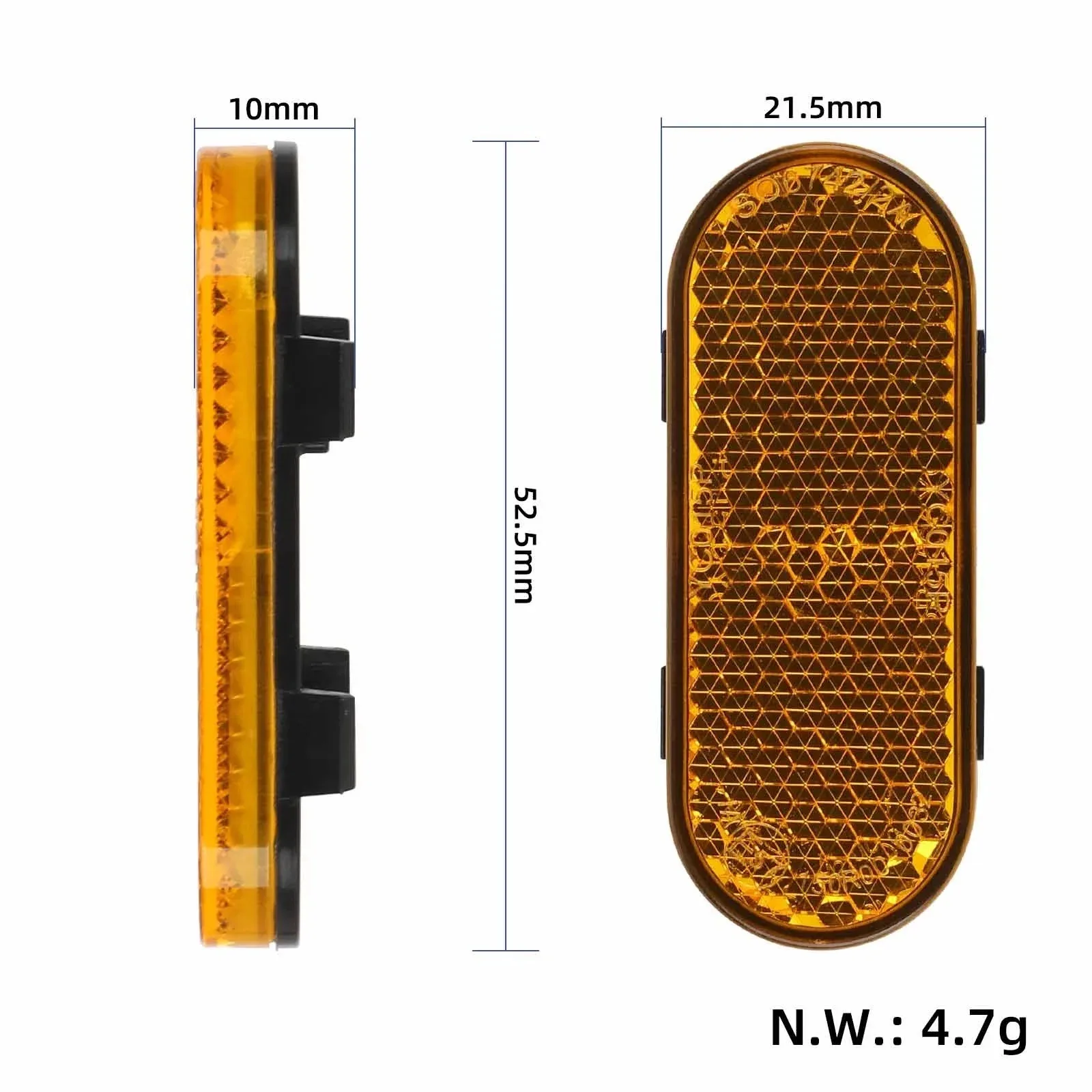 2 PCS Side Reflector for Xiaomi 6 Lite E-Scooter Side Reflective Warning Plate Decorative Cover Replacement Parts