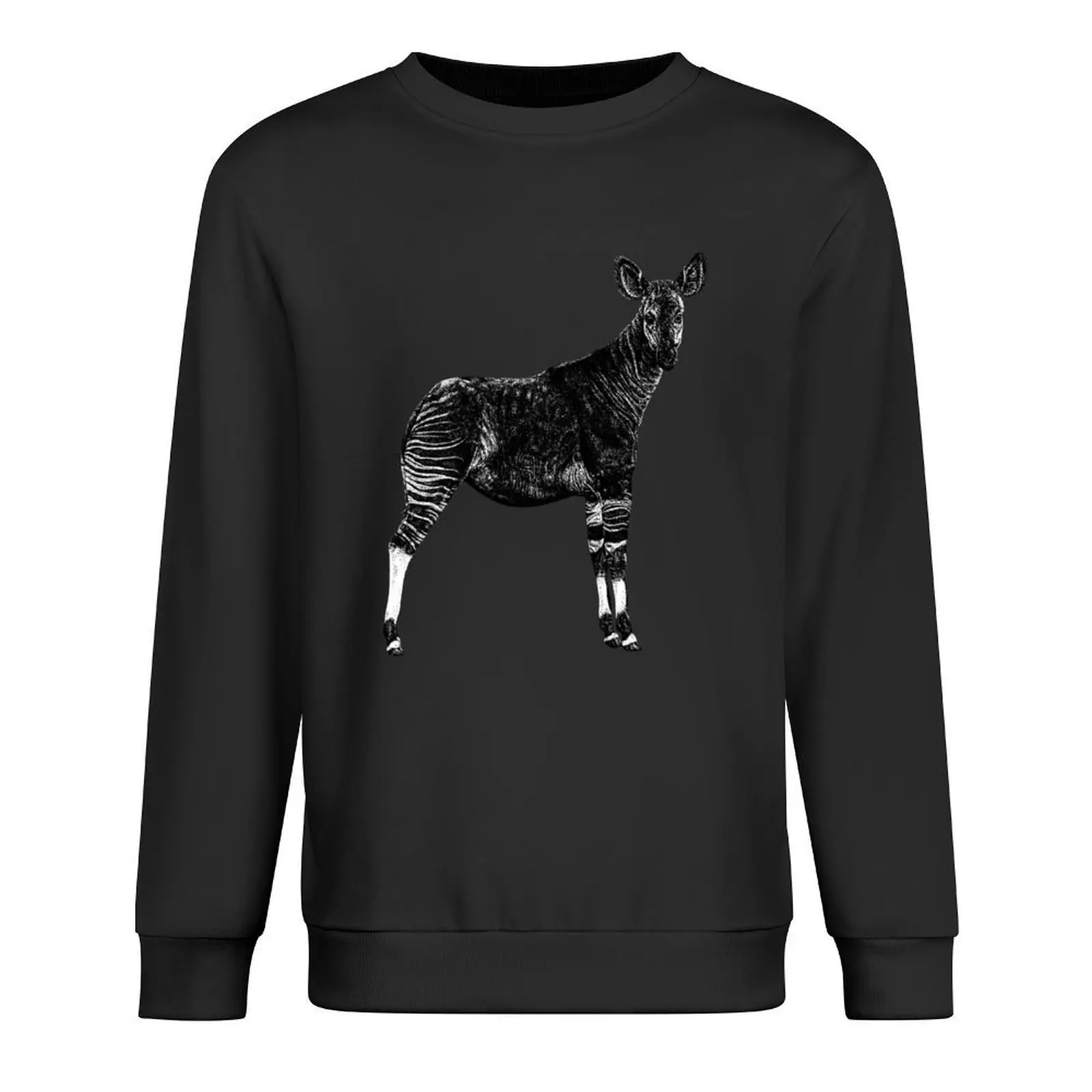 Okapi illustration Pullover mens clothes korean autumn clothes men's clothes new sweatshirt