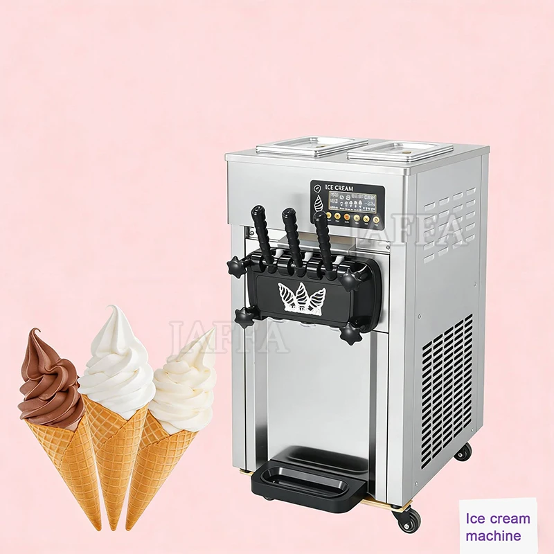 Three Flavors Automatic Machine for Ice Cream Soft Ice Cream Machine Commercial Ice Cream Makers for Business