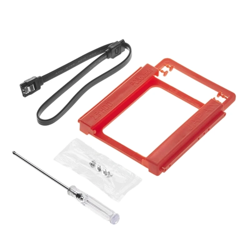  Easy Setups 2.5inch SSD to 3.5inch Drive Bay Bracket with Plastic Material for DIY Enthusiasts and IT Professionals