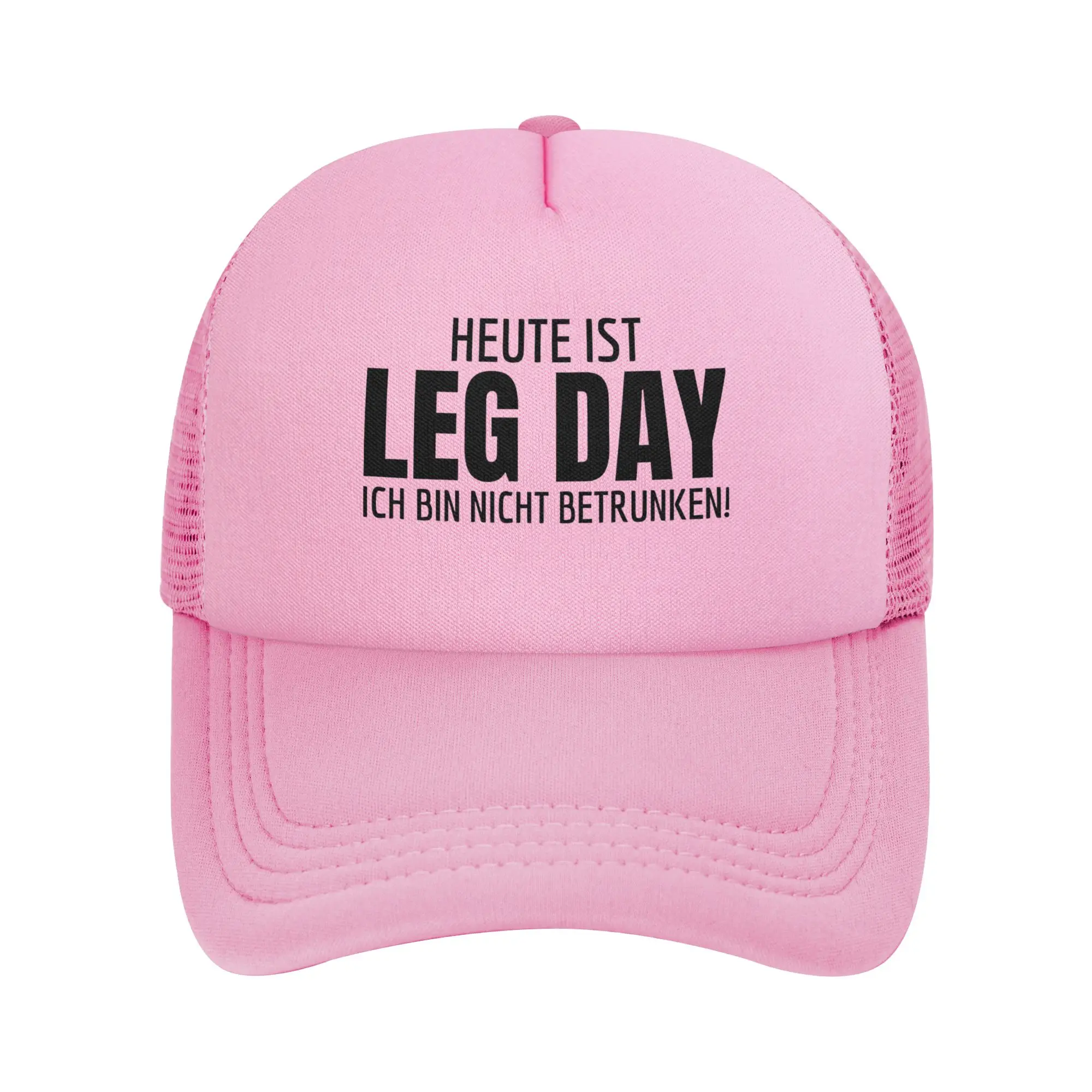 Adult Funny Leg Day Sayings   Trucker Hats Mesh Baseball Caps Snapback Caps  Hat Sun Caps Adjustable Racing Cap Washable