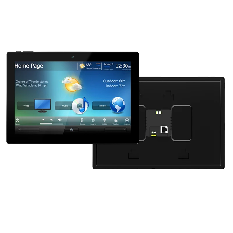 Sunworld YC-SM1011 Dashboard Embedded Touch Screen with RS485 AC Smart Home Control Panel Android POE Tablet for Smart Building