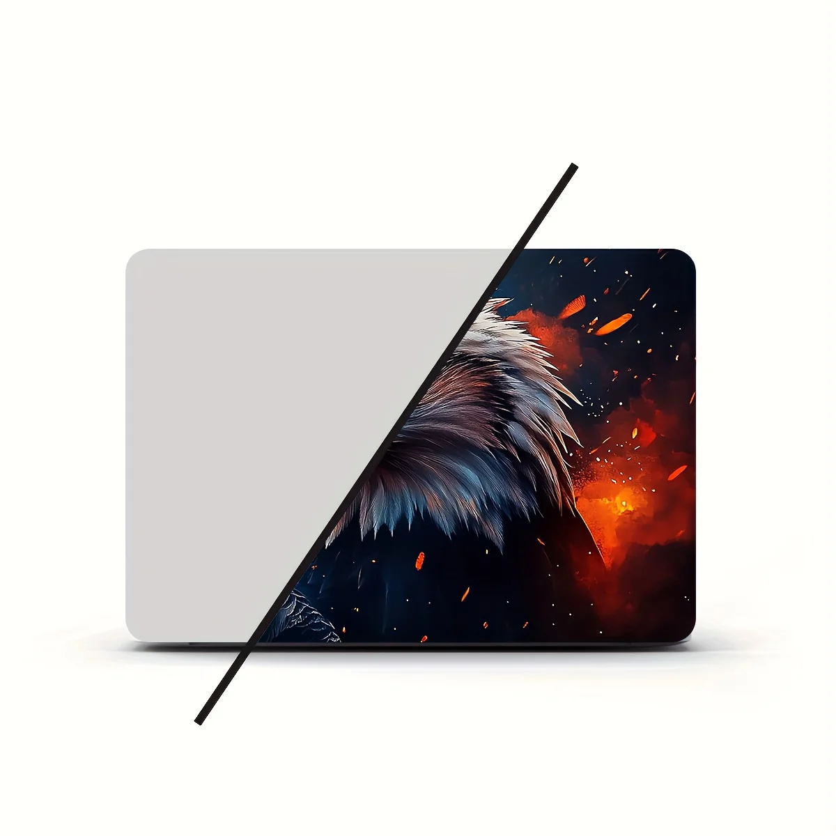 ملصق فينيل للكمبيوتر المحمول مقاوم للماء ومقاوم للخدش وسهل الالتصاق مع تصميم نسر مفصل حيوي لأجهزة الكمبيوتر المحمولة #3