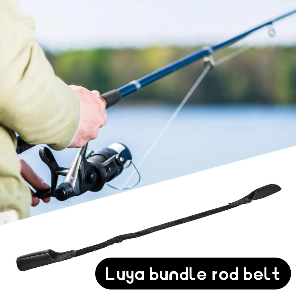 

Fishing Rod Strapping Wrap Shockproof Rod Tie Strap Belt Breathable Splash-resistant Wear-resistant Adjustable Outdoor Fish Tool