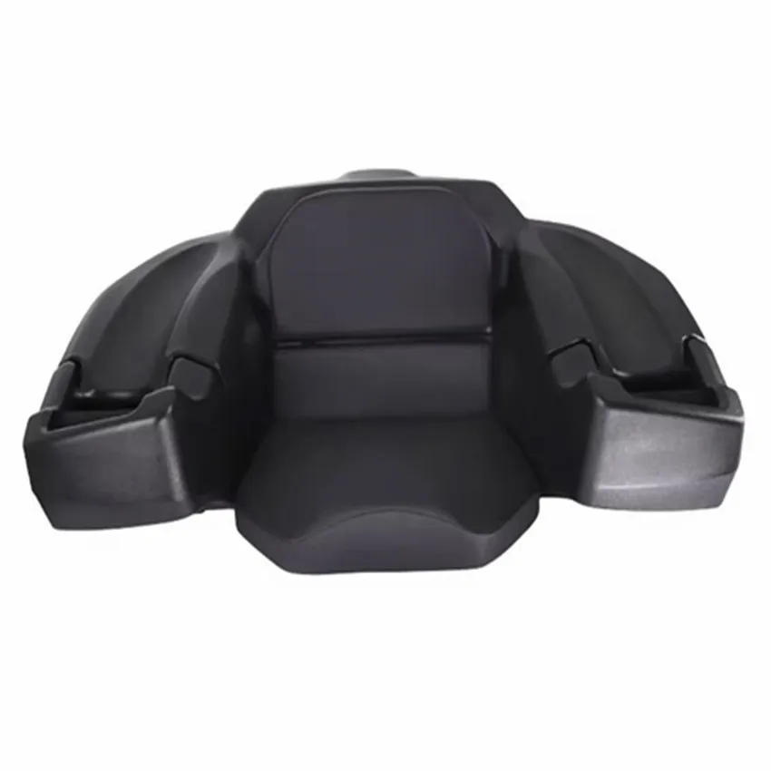 

Durable Low-density Polyethylene Plastic ATV Rear Storage Box with Integrated Seat Black 75L
