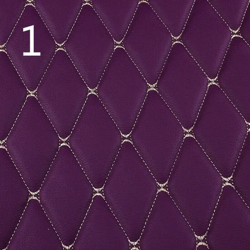 100x158cm Faux Leather Fabric Foam Quilted Padded for Car Interior Seat Cover Sofa Cushion Wear Resistant DIY image 3