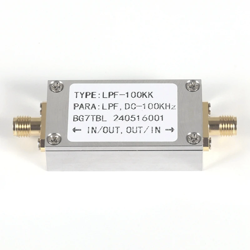 Фильтр нижних частот LC LPF 100K DC-100KHZ Интерфейс SMA LPF для FM-A22K