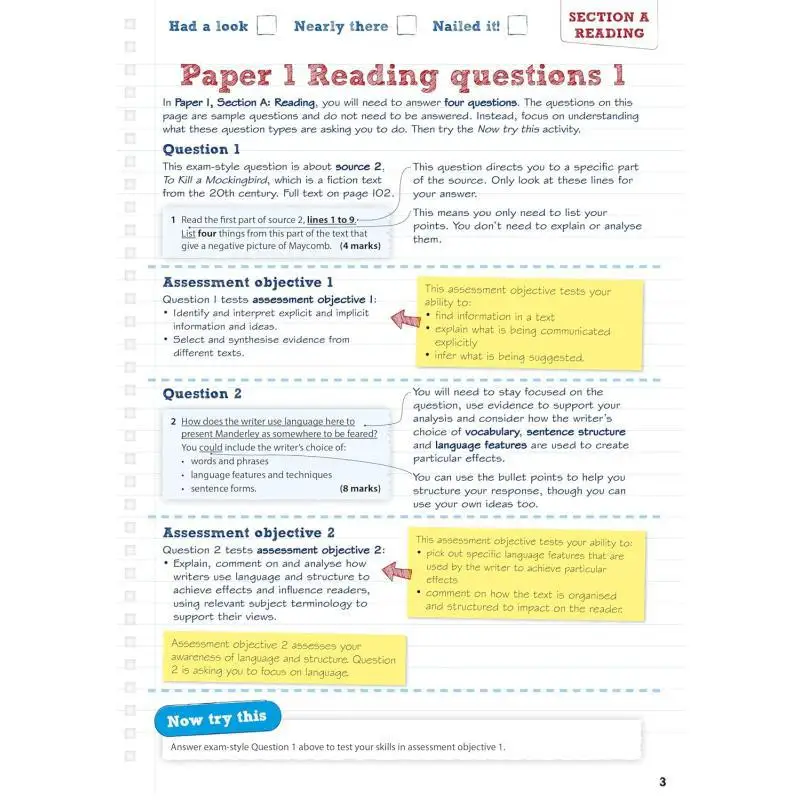 دليل مراجعة اللغة الإنجليزية من Pearson REVISE AQA GCSE بما في ذلك مراجعة عبر الإنترنت للامتحان 2025 و2026 9781447988052