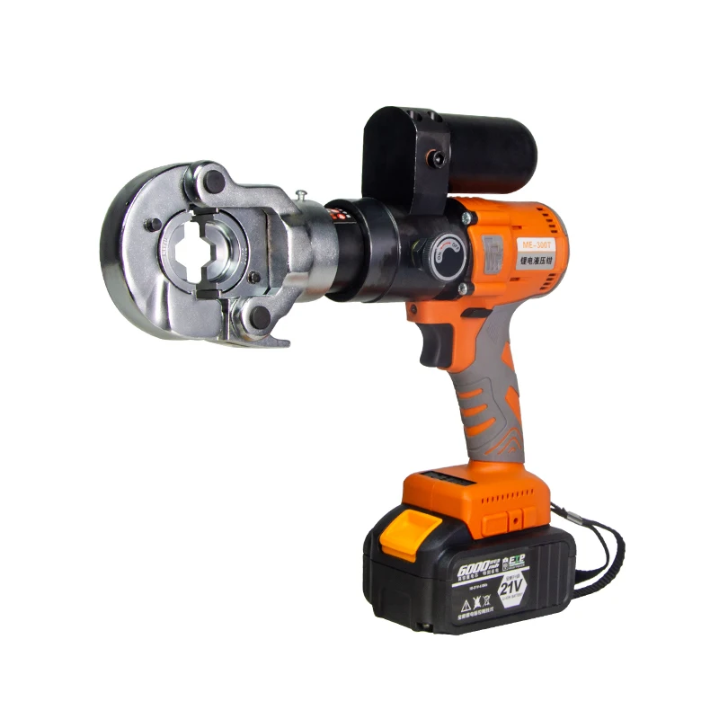 ME-300T Electric Crimping Tool for Cable Lugs Battery Crimper Hydraulic Crimping Tool with 2 Battery