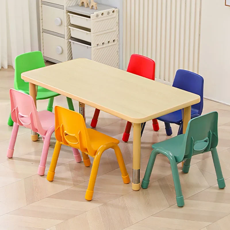 Children Desk Set School Tables Table Elementary Furniture Children's Kids Study Chair Student Classroom Child Room Small