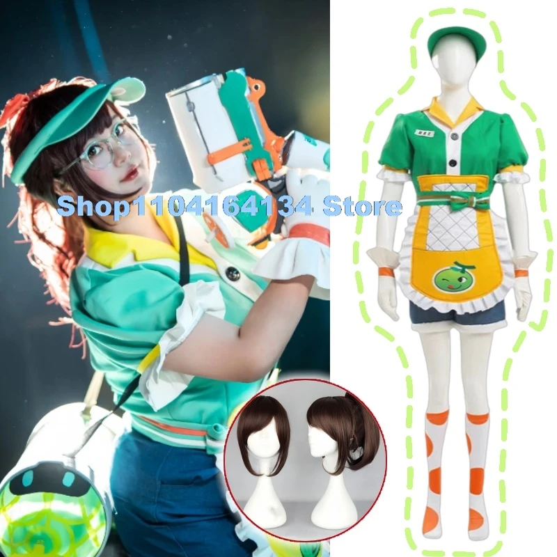 

Game Overwatch Mei Cosplay Costumes Shoes Meiling Zhou Honeydew Clothes Halloween Carnival Outfit For Women Girls