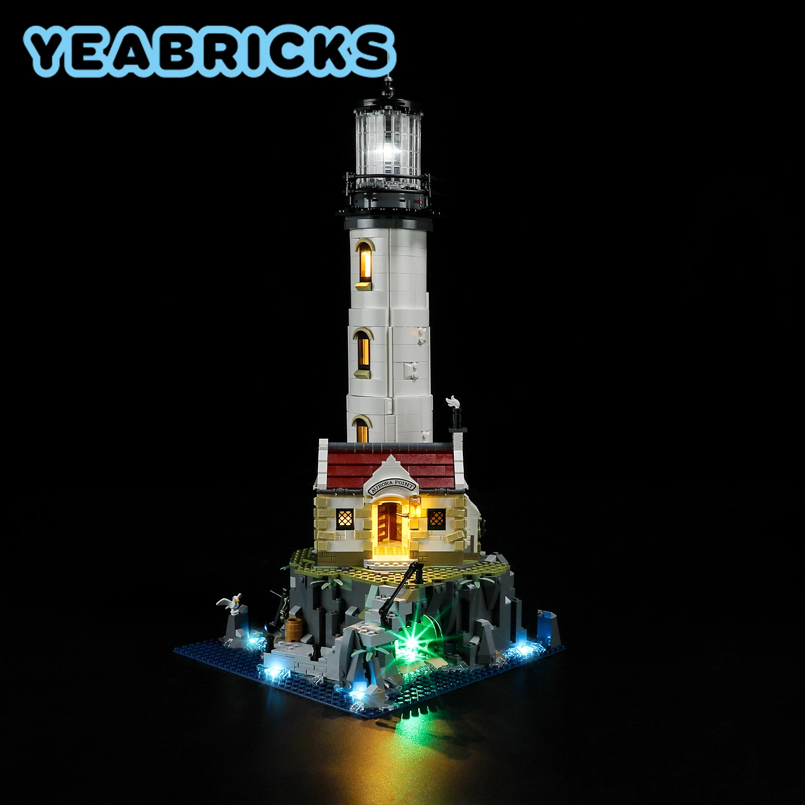 YEABRICKS – Kit d'éclairage LED pour 21335, ensemble de blocs de construction de phare (modèle non inclus), briques, jouets pour enfants