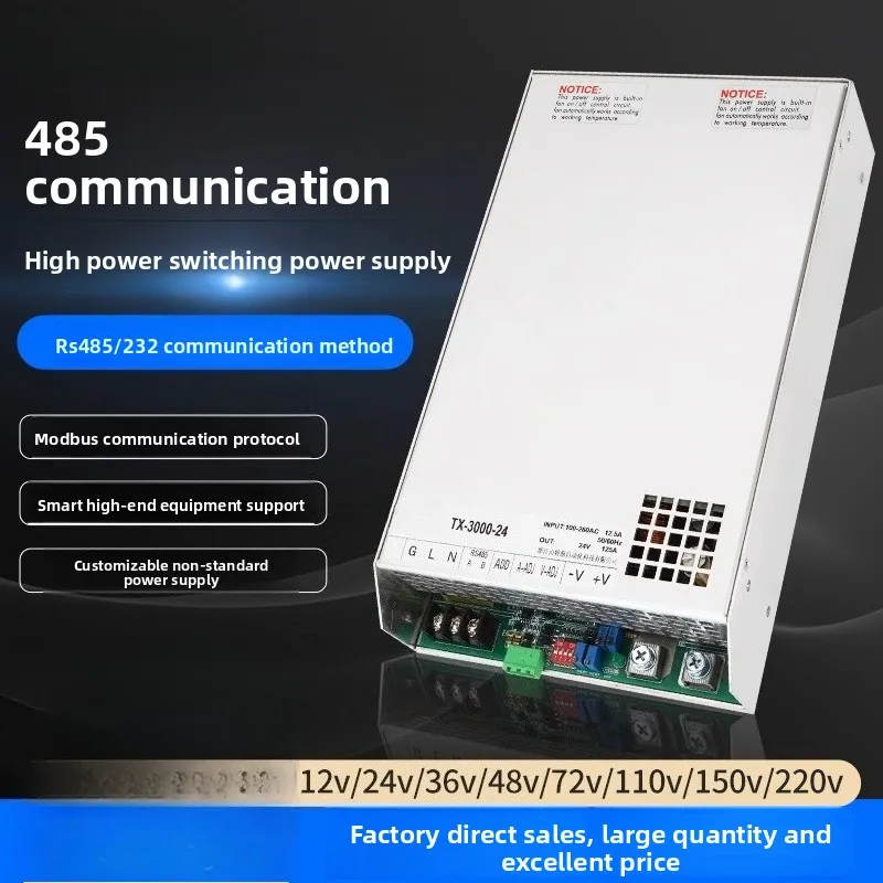 

485 импульсный источник питания 24 В постоянного тока 12 В 36 В 48 В 220 В регулируемый модуль высокой мощности 1000 Вт 3000 Вт