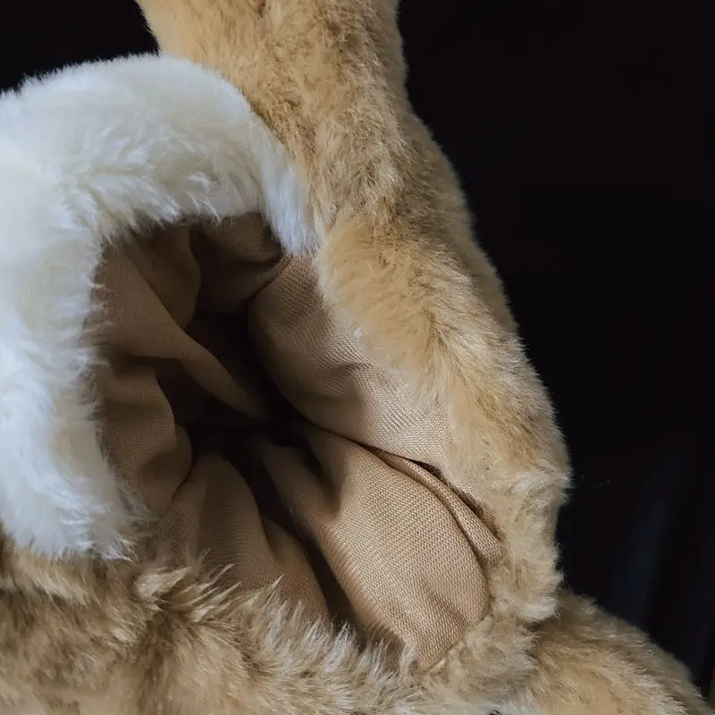 น่ารักสิงโตหุ่นมือของเล่นสิงโตขนาดใหญ่ถุงมือเด็กเล่าเรื่องตุ๊กตาสัตว์ Early Education เด็กตุ๊กตา 24x12 ซม.