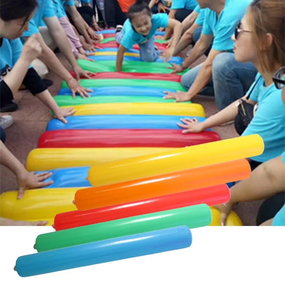 Float Water Noodles Inflatable Cheer Sticks Blow up Swimming Pool Pool Inflatable Sticks PVC Colorful Pool Noodles Beaches Lake