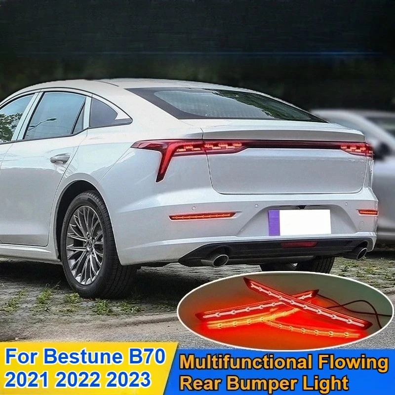 

Led Rear Bumper Light For FAW BESTUNE B70 2021 2022 2023 2024 2025 Flowing Turn Signal Brake Light Modification Accessories