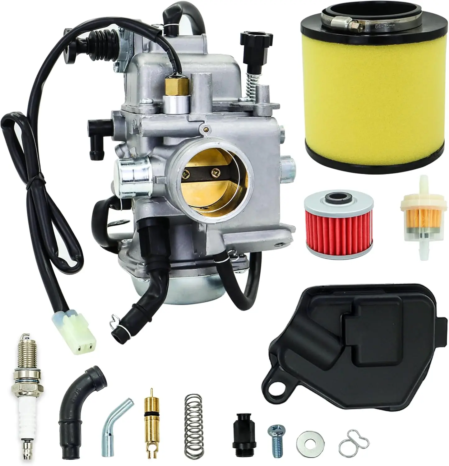 Rancher 350 Carburetor for Honda TRX350 TRX350ES TRX350FE TRX350FM TRX350TE TRX350TM Carb ATV 2000-2006 with Part Air filter& Oi