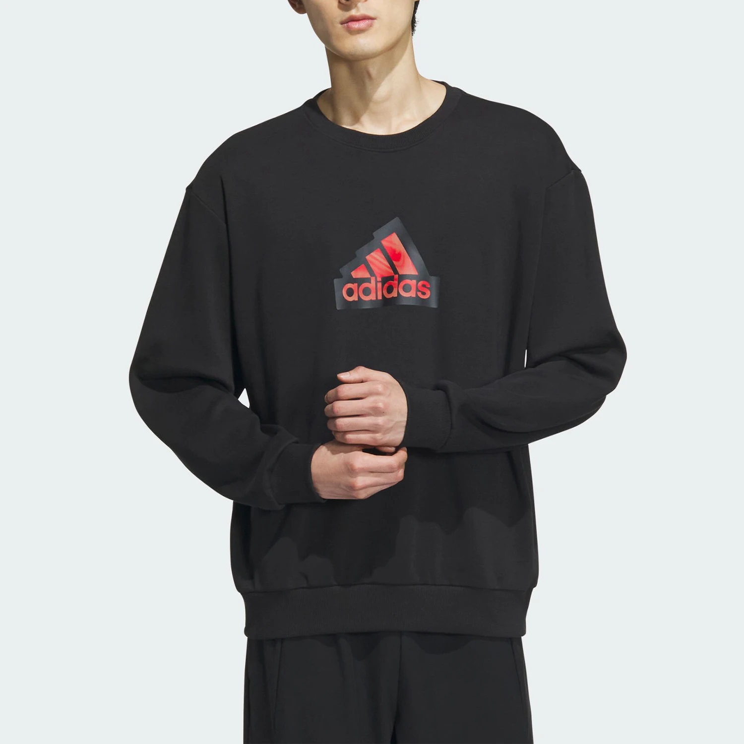 

Adidas подлинная новогодняя мужская спортивная повседневная толстовка с круглым вырезом IT3989