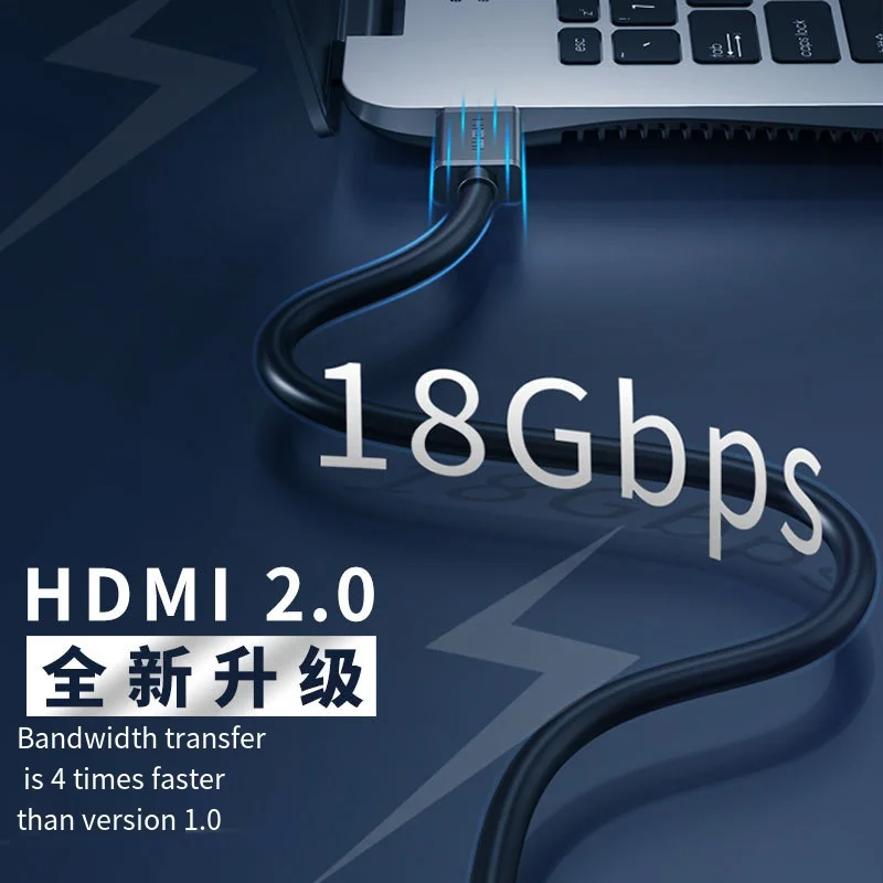 New Computer Cables HDMI HD Cable 2.0 4K Pc Tv Video Cable 19+1 Oxygen-Free Copper Projector Cable Able PCVideo Cables