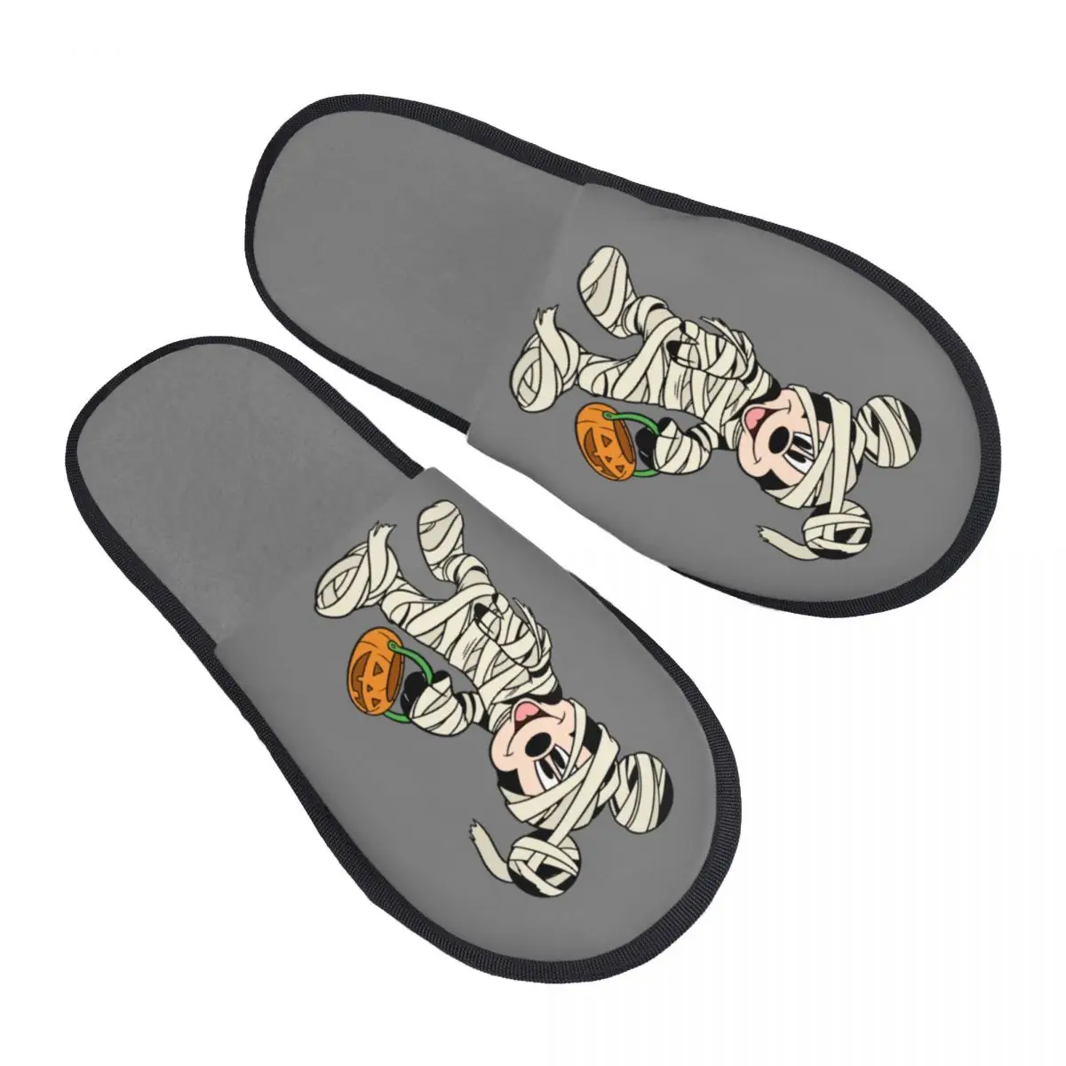 

Custom Mickey Mouse Anime Cartoon Memory Foam Slippers Women Comfy Warm House Slippers