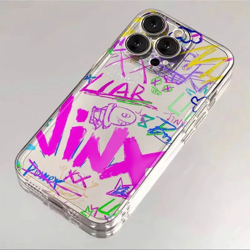 Graffiti Logo Jinxs Phone Case For vivo V40 V30e V29e V27 V25 V23 Y28 Y03 Y17s Y100 Y36 Y27 Y16 Y19s Y35 4G 5G Clear TPU Cover