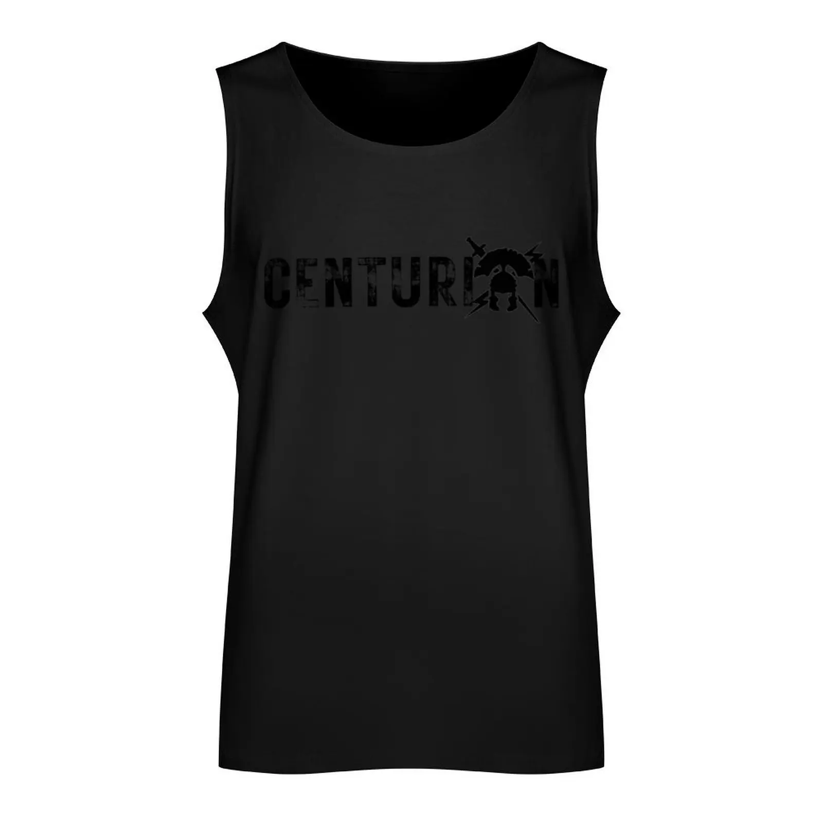 Centurion Black Tank Top Sleeveless T-shirt new in tops & t-shirt gym training accessories Sports shirt man