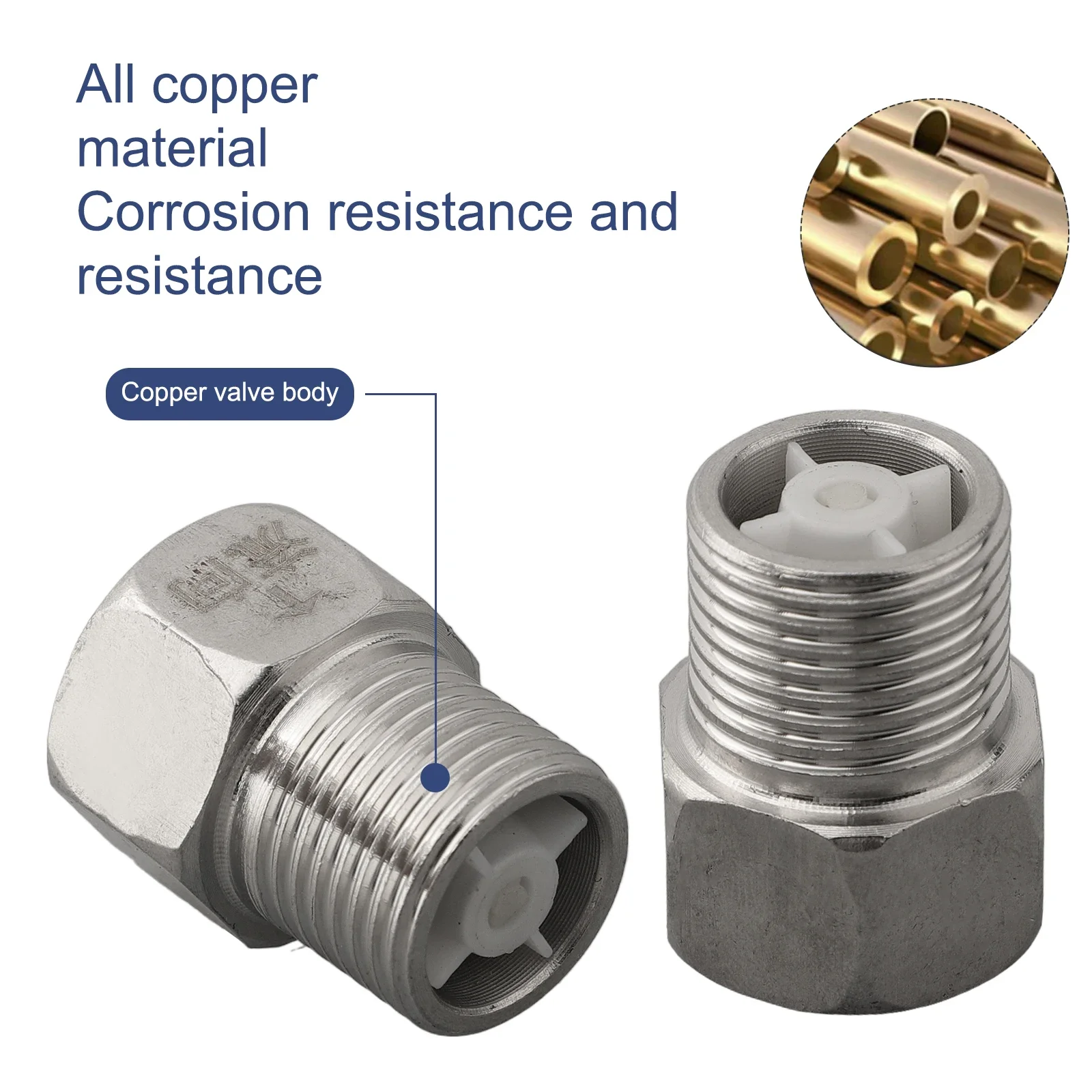 New Practical High Quality Check Valves Non-Return Reliable Replacement Spare Parts 1Way Accessory Check Valve