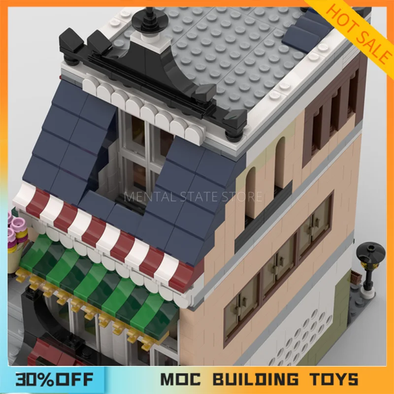 Personalizado MOC Ramen House e Gift Shop Building Blocks, Tecnologia Bricks, DIY Creative Assembly, Brinquedos Educativos, 1431Pcs