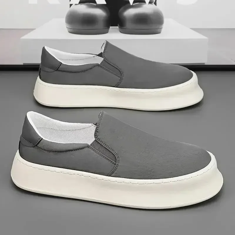 

Дышащая спортивная обувь - Мужские повседневные туфли на плоской подошве - Элегантный корейский стиль - Высококачественная модная мужская вулканизированная обувь