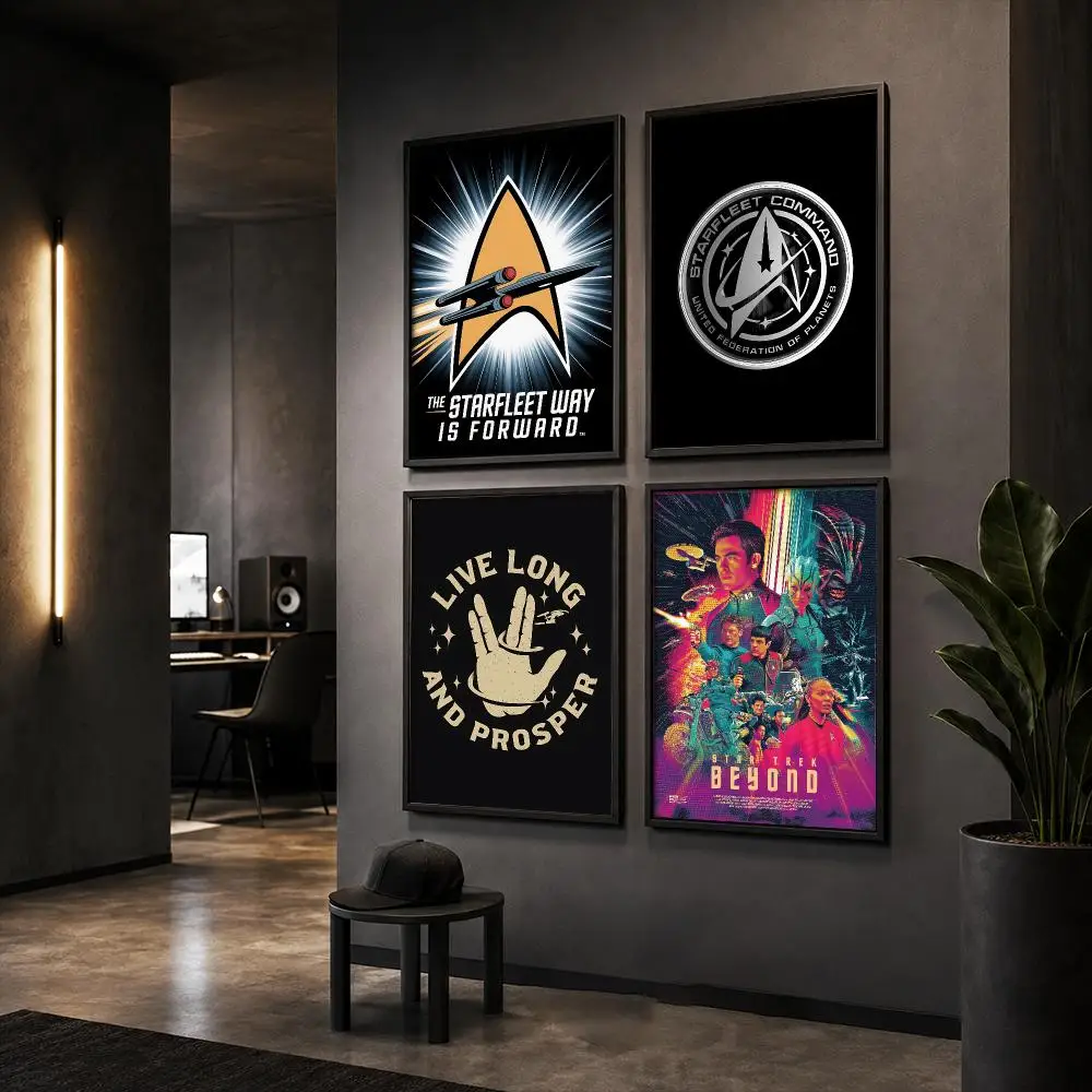 S-Star Trek TV Show Movie Poster HD Home Wall Stickers House Hallway Living Room Bedroom Bar Office Decor Art Prints - view 2