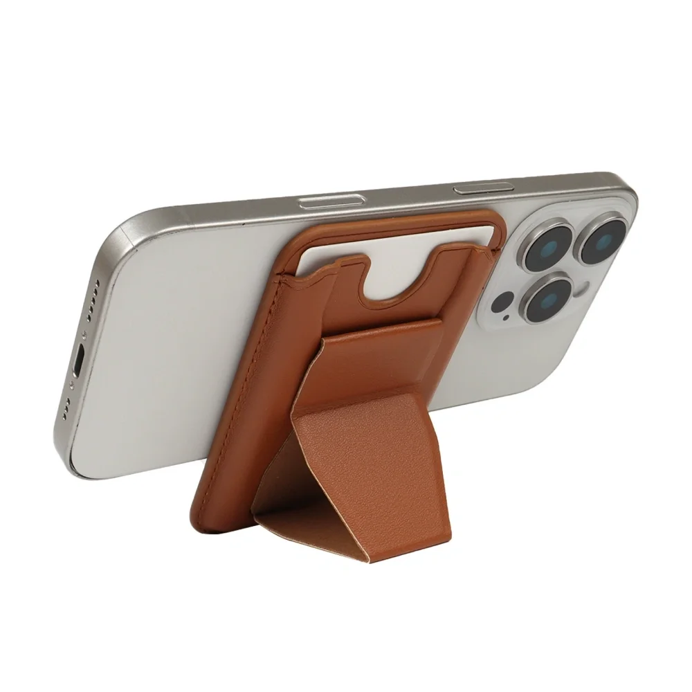 Diebstahlsichere Leder-Kartentasche für iPhone 17, Brieftasche, Kartenhalter, Sicherheitszubehör, Brieftaschenhülle für iPhone 16, 15, 14, 13 Pro Max