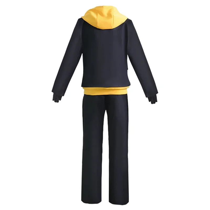 SK8 The Infinity  Cosplay Reki Kyan Costume SK Boys Girls Eight Skateboard Uniform Suit Yellow Hoodie Sweatshirt Black Jacket！1e