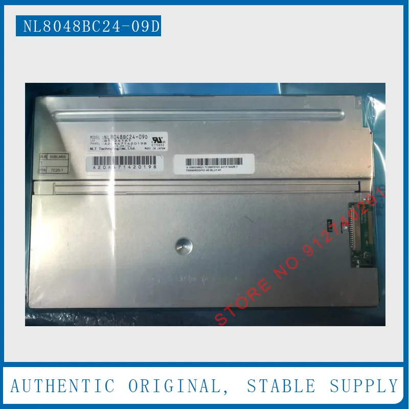 NL8048BC24-09D Original 9 Inch LCD Display Screen Panel 90BLM05 WLED Application Industrial LCD Screen NL8048BC24 09D