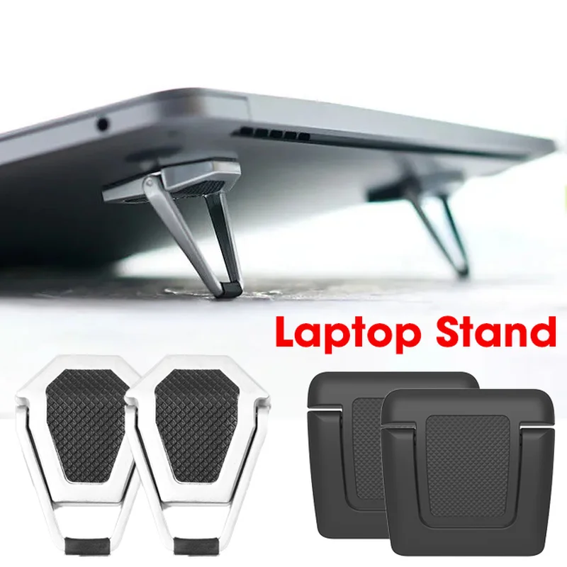 Metal Foldable Laptop Stand Universal Non-slip Bracket Support for Macbook Pro Air Lenovo Notebook Laptops Mount Holder Feets