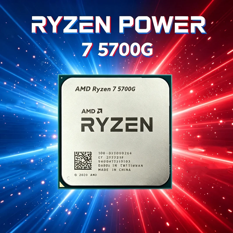 Ryzen 7 5700G AM4 Desktop APU R7 5700G Vega Graphics 8-Core 16-Thread 4.6GHz 16MB L3 Cache For Emulator Multitasking