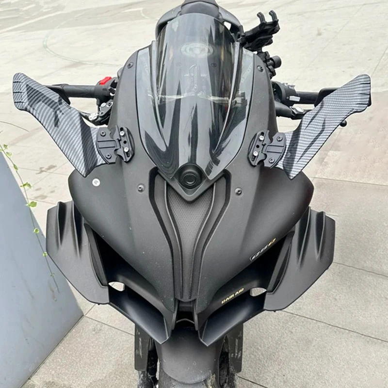 

Modified Motorcycle Side Mirror Sports Car Fixed Wing Rearview Mirrors For Kawasaki Ninja 400 600 Honda CBR 250 500 600 1000 R