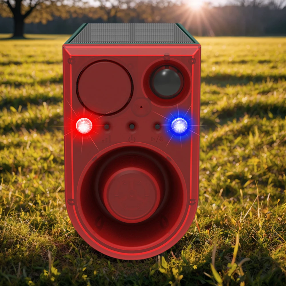 

Solar Motion Sensor Alarm with Remote Control Home Security Alarm Waterproof 129dB Loud Sound Noise Maker for Yard Garden