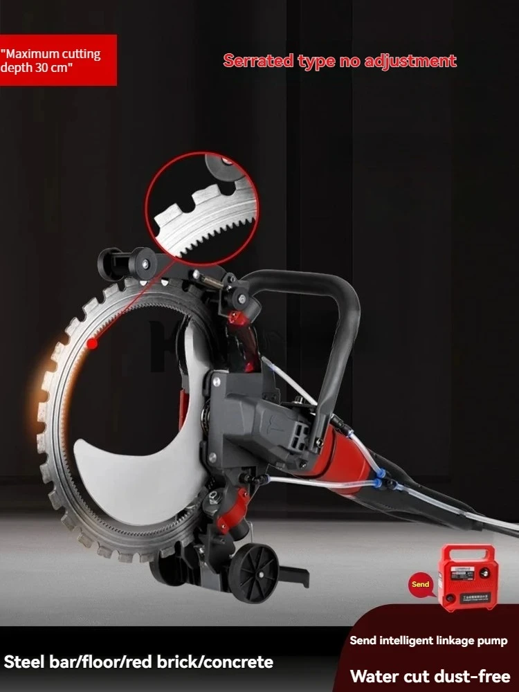 High Frequency Electric Concrete Ring Saw Wall Cutter, Brushless Power Circular Saw  for Wall Grooving, Door Window Opening