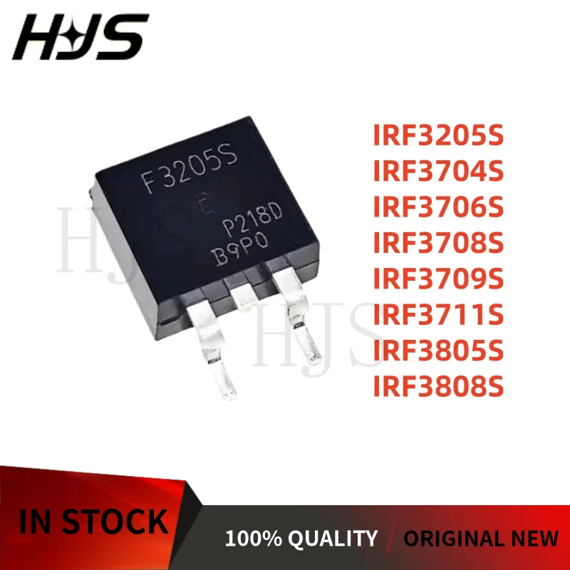 10Pcs New IRF3704S IRF3709S IRF3205S IRF3808S IRF3805S IRF3711S IRF3708S IRF3706S TO-252 Transistor In Stock