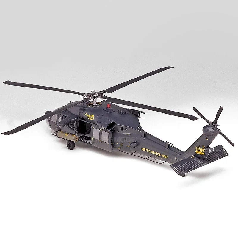 Modello di assemblaggio 1/35 Academy 12115 AH-60L DAP Elicottero da attacco Black Hawk - Kit modello di aereo