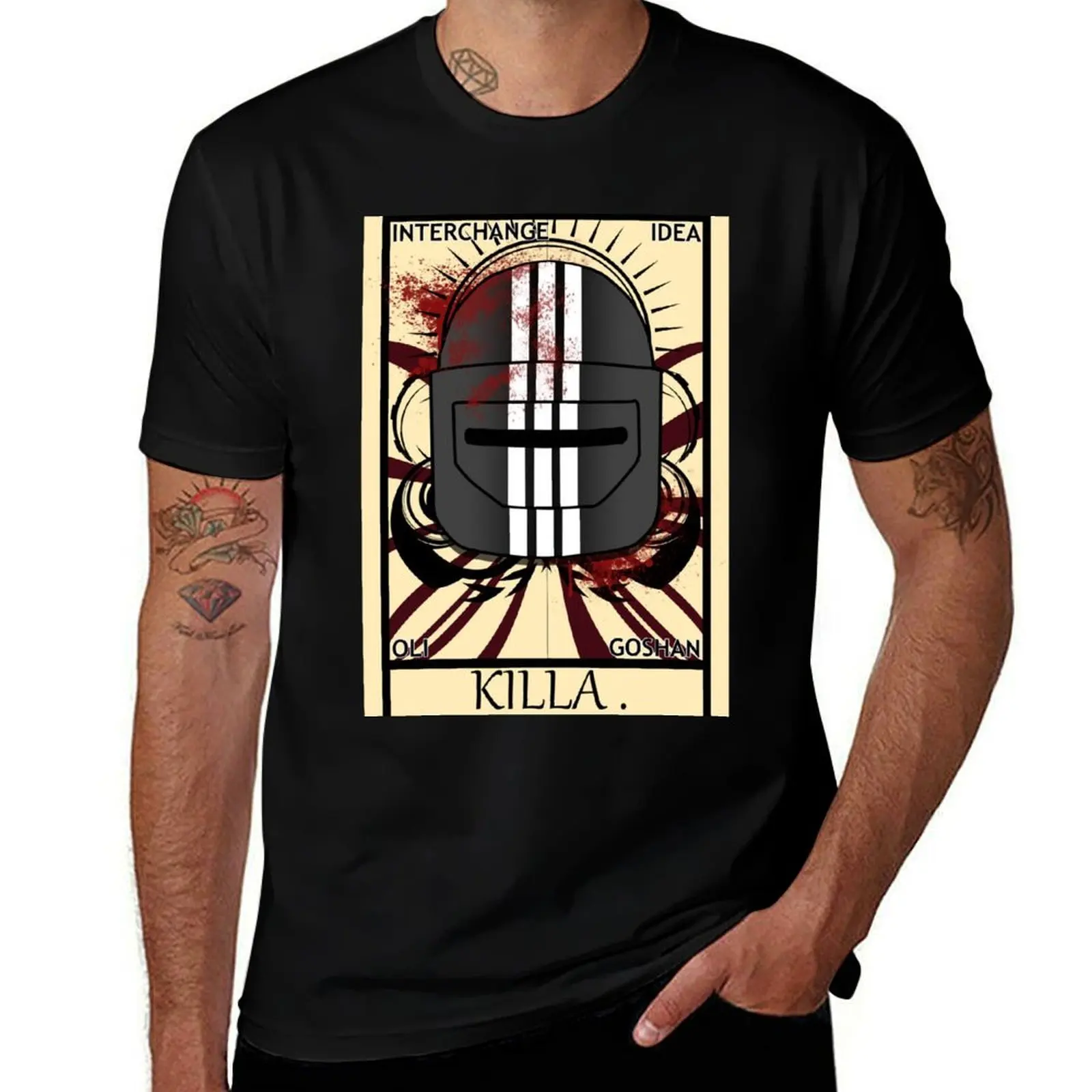 Escape From Tarkov - Bloody Killa Tarot T-Shirt cotton t shirt pack funny t shirts cotton anime tshirt T-Shirt