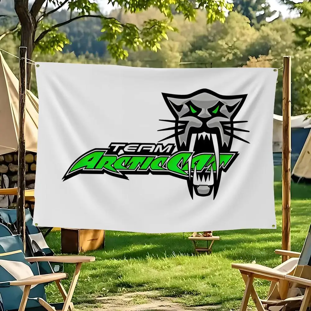 Arc-tic Cat Motorcycle Flags Flags for Room, Bedroom, Home, Outdoor, Wall Hanging, Concert Print, Art Banner
