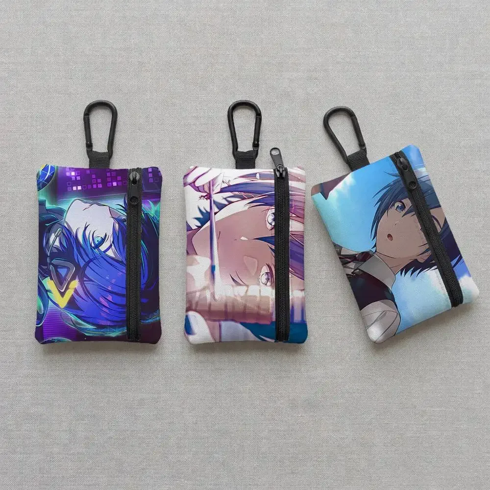 Anime K-AITOS Boy Everyday Oxford Cloth Zipper Coin Purse - Lightweight Card Holder & Hanging Key Pouch