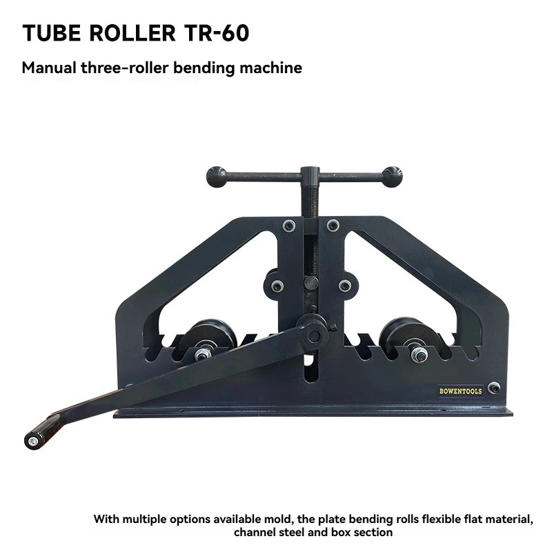 Manual Pipe and Flat Bar Bender TR-60 Multi-Function Radius Bending Machine Heavy Duty All Steel Structure Durable for Tube Flat