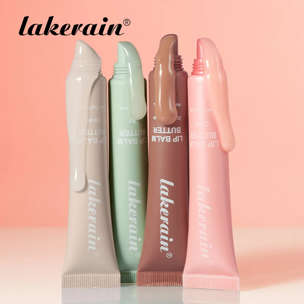 Bálsamo Labial Hidratante con Brillo, Sabor Vainilla, Menta, Café Helado y Aroma a Pastel, No Grasoso, Aceite Labial Transparente para Maquillaje